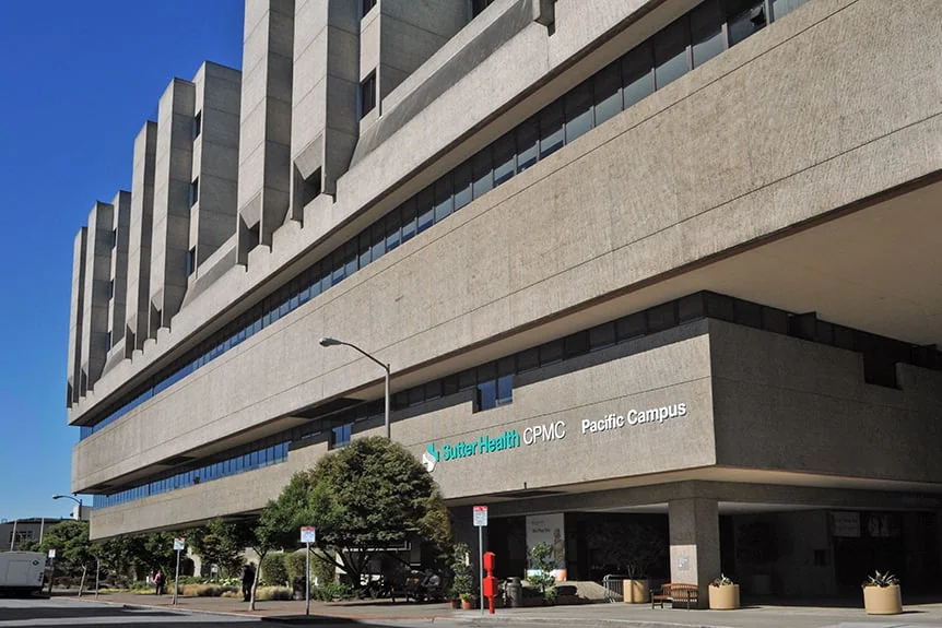 Current exterior of the CPMC Pacific Campus at 2333 Buchanan Street