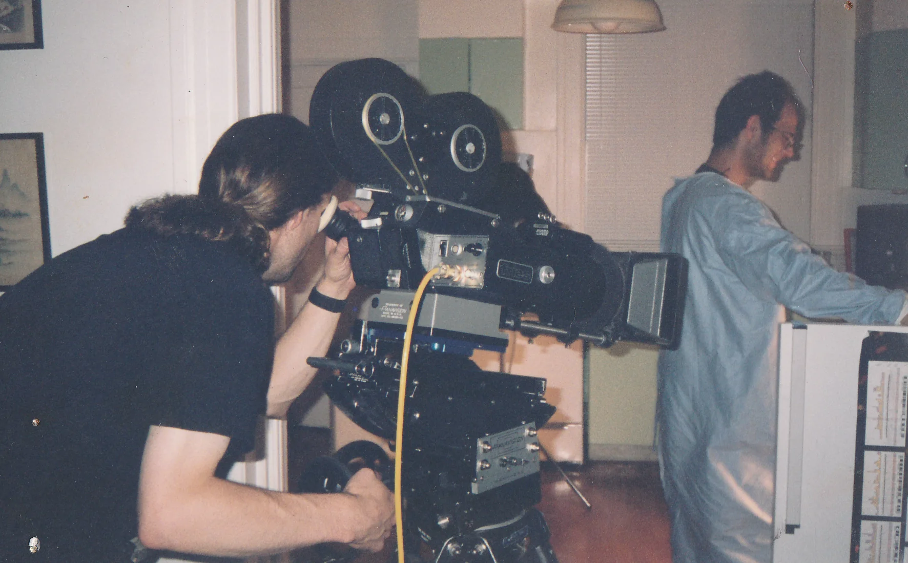 The real Dr. Scott acting while Peter Juneau operates the camera
