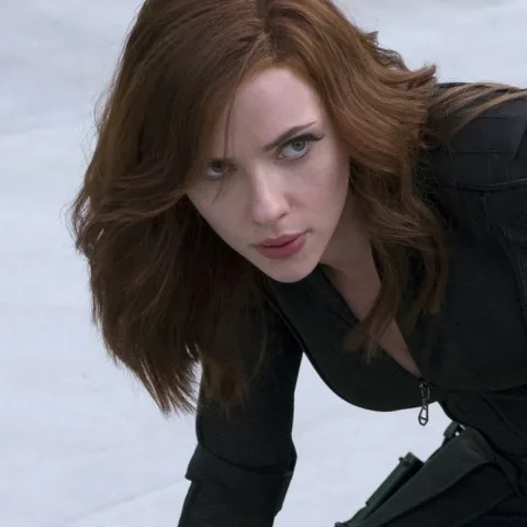 Black Widow in the miniature bar.